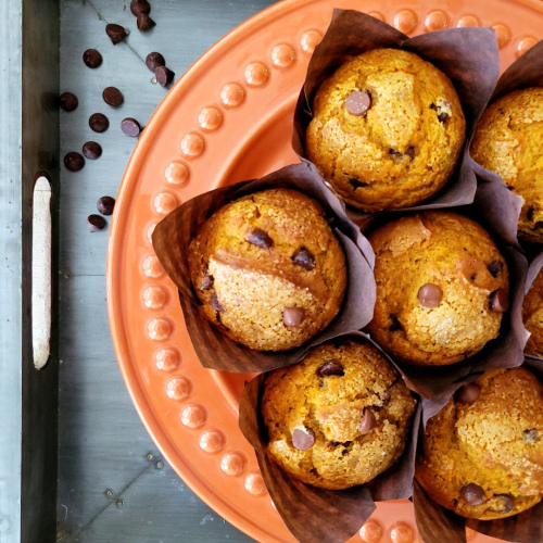 Pumpkin chocolate chip muffins - 12 ct.