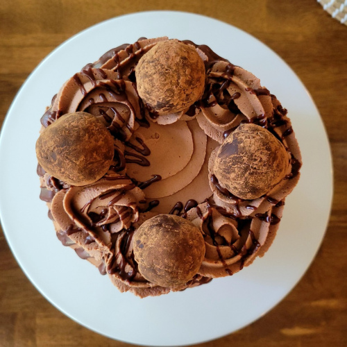 Triple Chocolate Ganache Cake