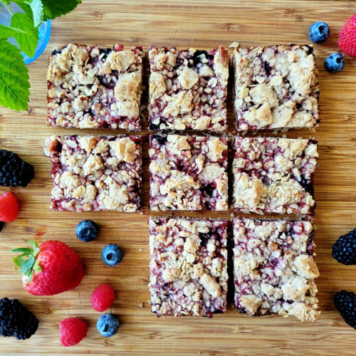 Mixed Berry Streusel Bars 