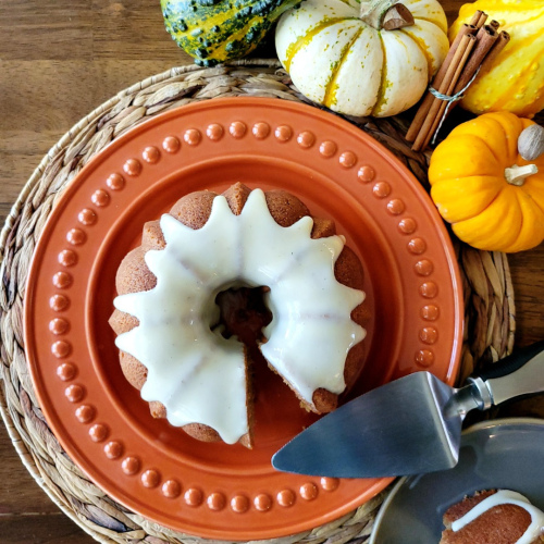 Spiced Bundt Cake with Cream Cheese Glaze